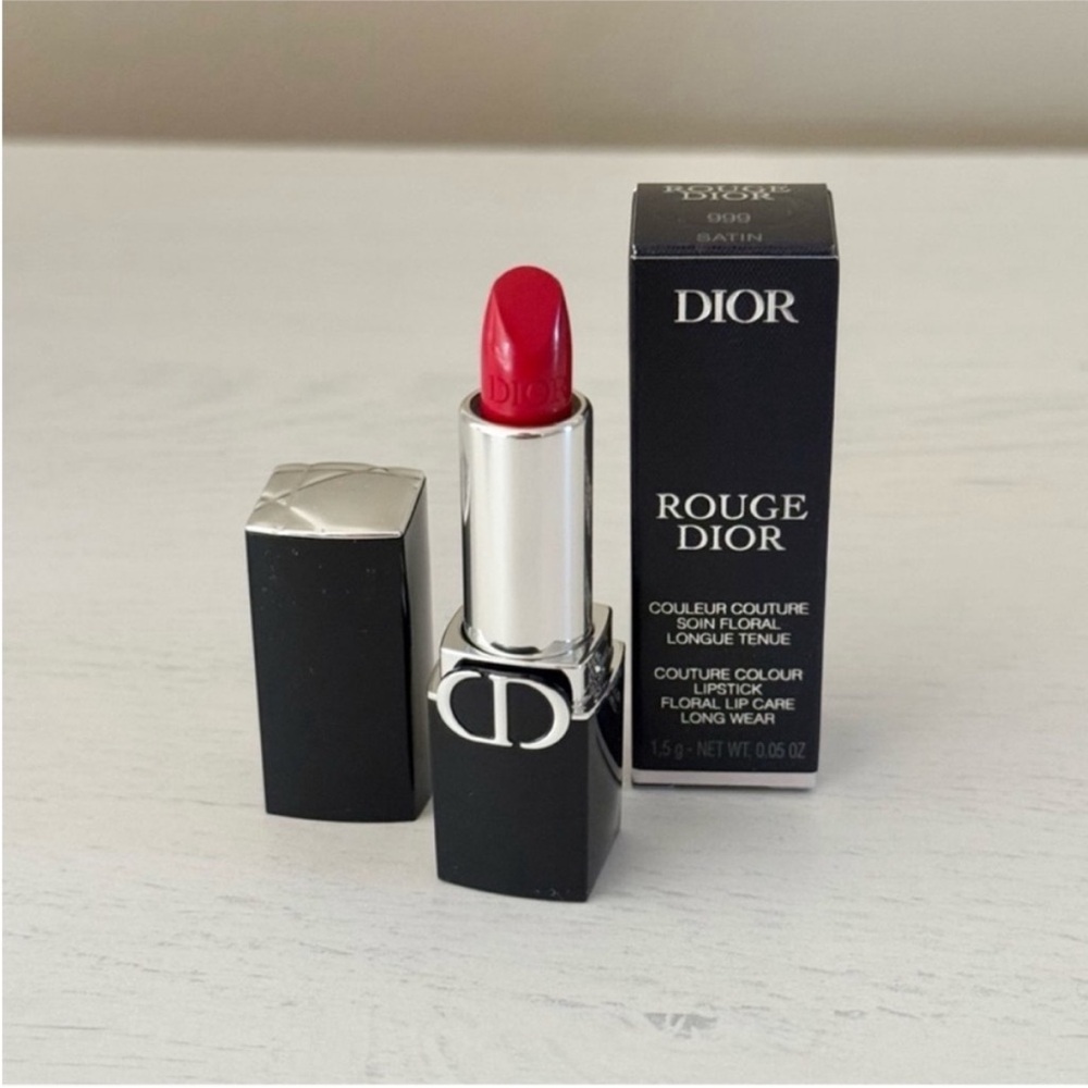 Dior Rouge Dior Satin Long Wear Lipstick in 999 Red